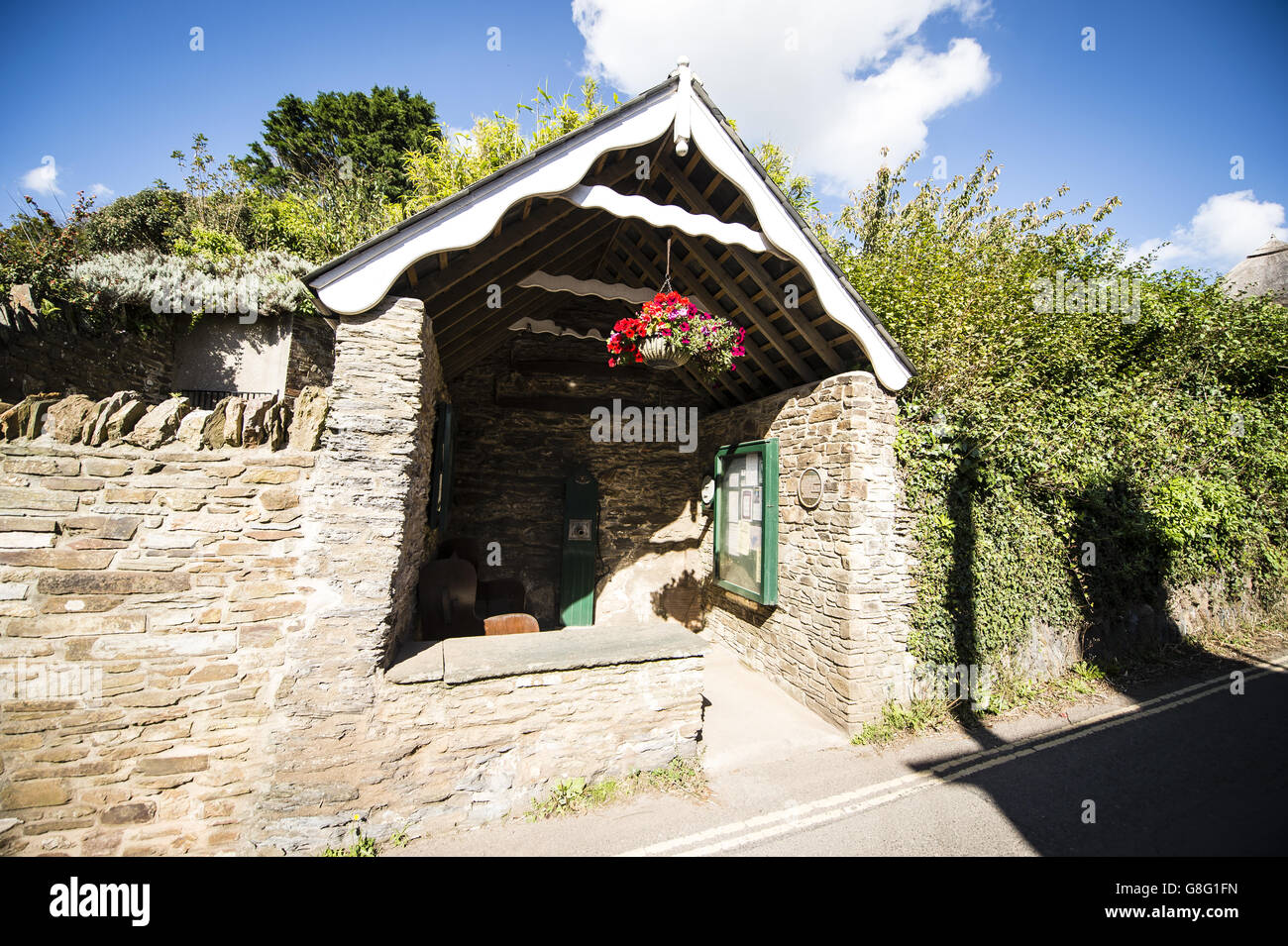 The 16th Century Thurlestone Well in the village of Thurlestone, Devon. PRESS ASSOCIATION Photo. Picture date: September, 26, 2015. Photo credit should read: Ben Birchall Stock Photo