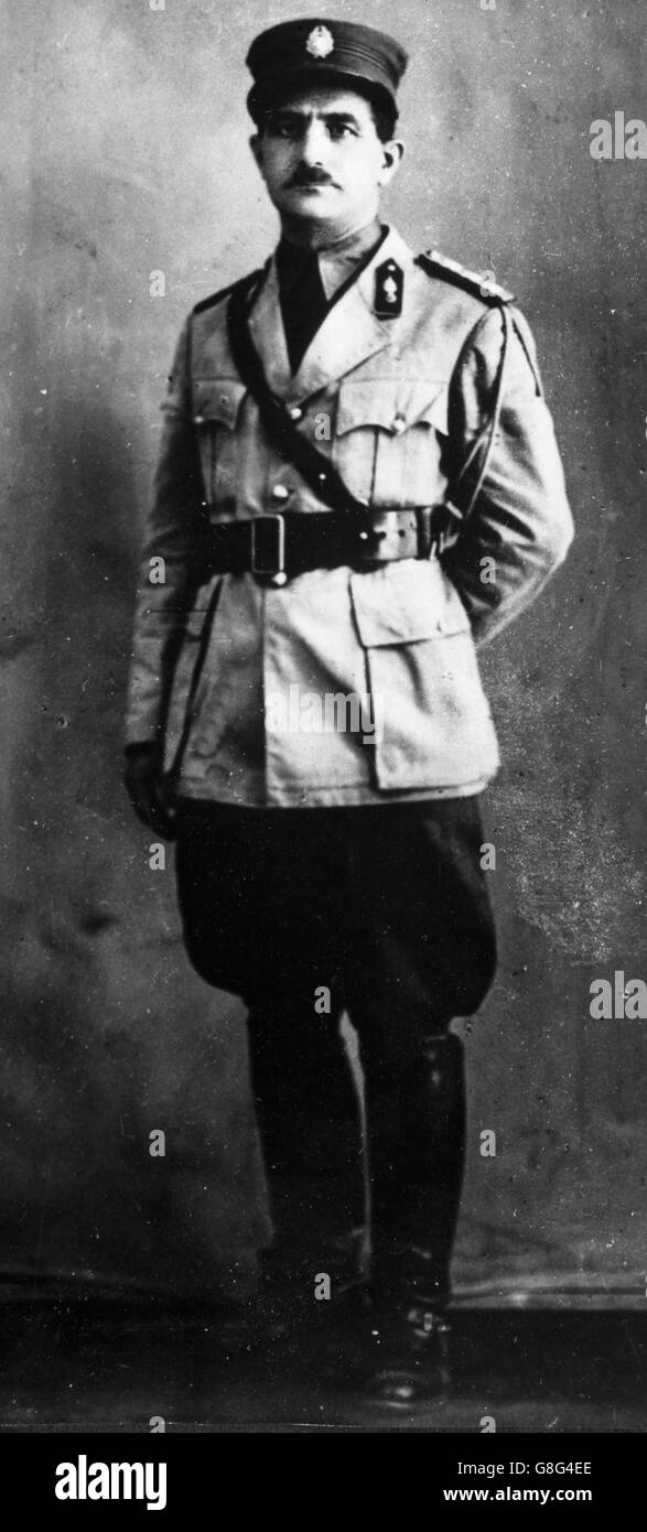 Colonel George Grivas, leader of the EOKA Terrorist organisation in Cyprus, pictured some years ago when he was a Colonel in the Greek Army. Stock Photo