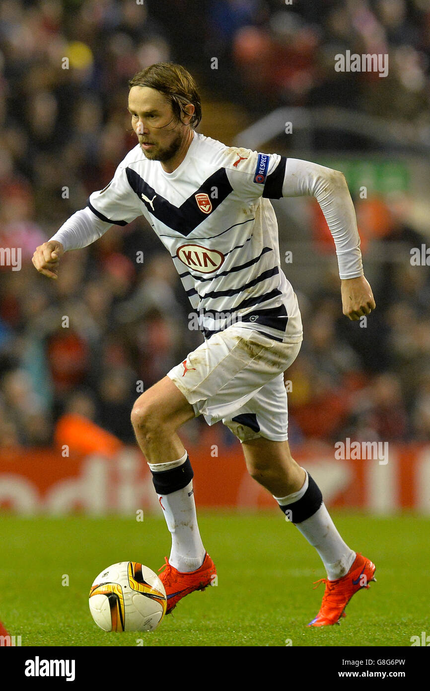 Liverpool v Bordeaux - UEFA Europa League - Group B - Anfield. Bordeaux's Jaroslav Plasil Stock Photo