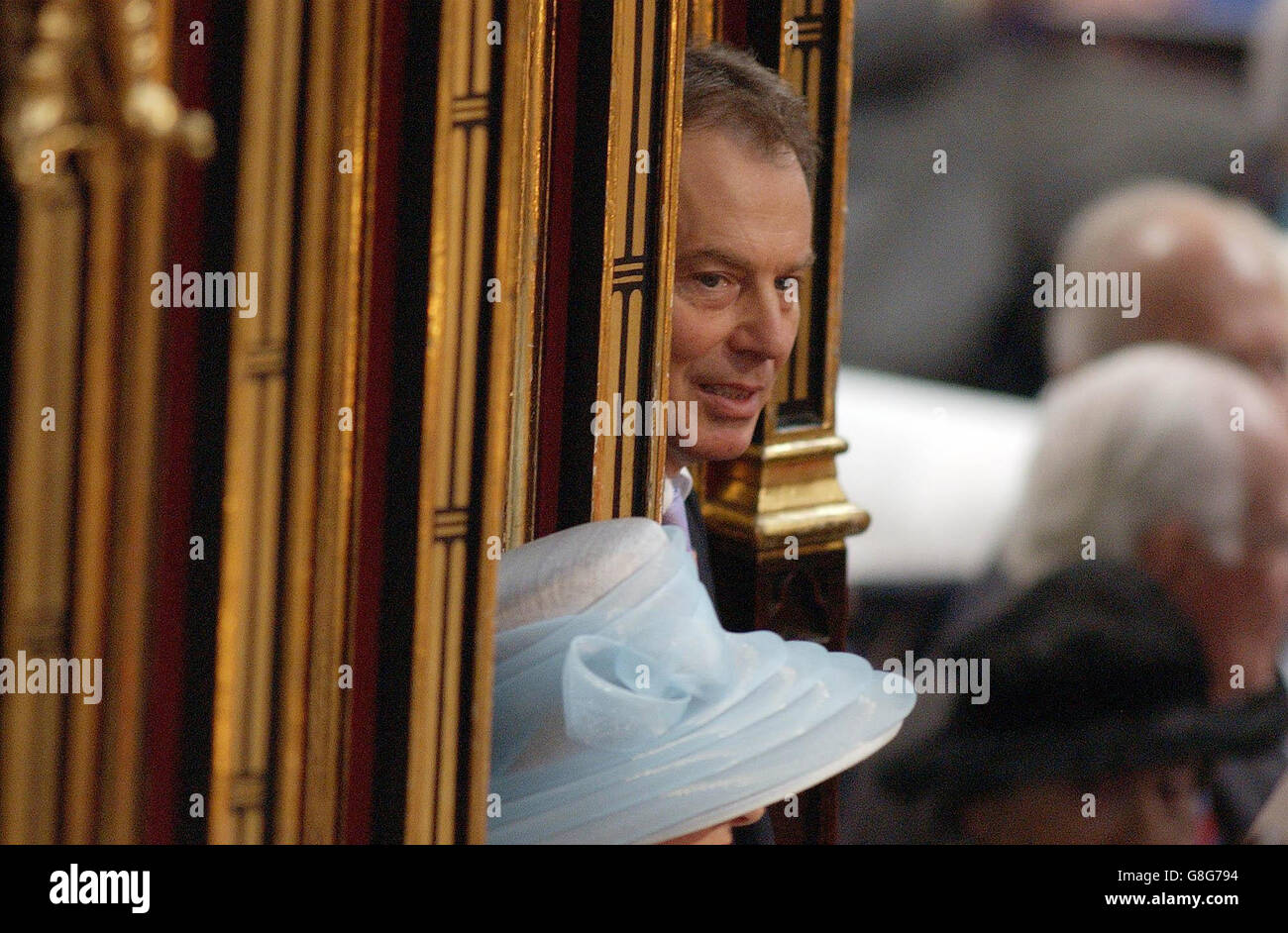 Prime Minister Tony Blair during the National Service of Remembrance and Commemoration. Stock Photo