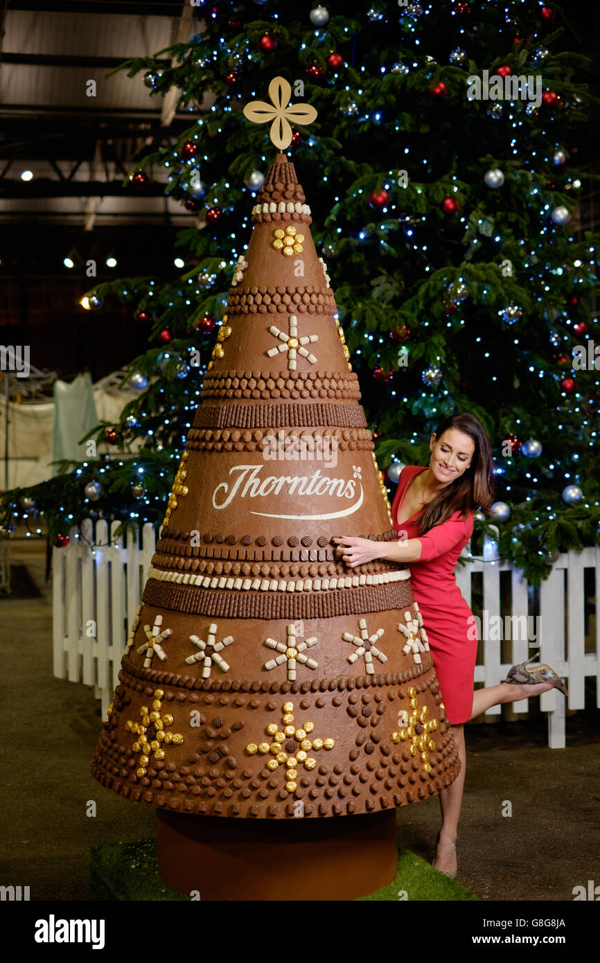 Thorntons Chocolate Christmas Tree Stock Photo Alamy
