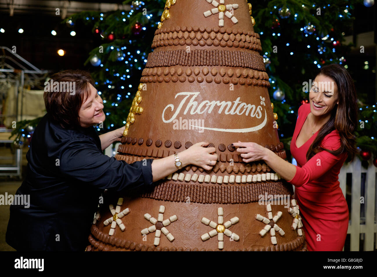 Thorntons Chocolate Christmas Tree Stock Photo Alamy