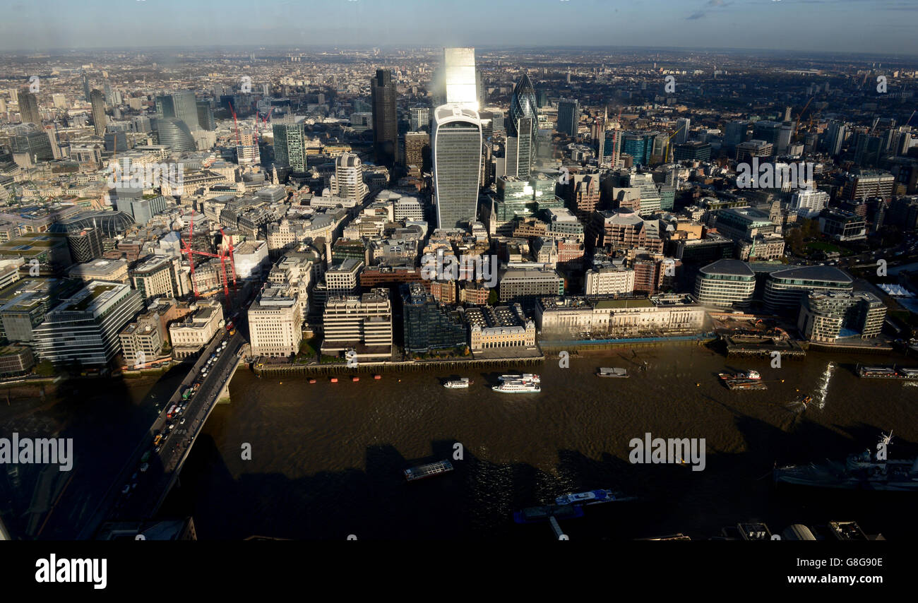 City Views from The Shard - London Stock Photo - Alamy