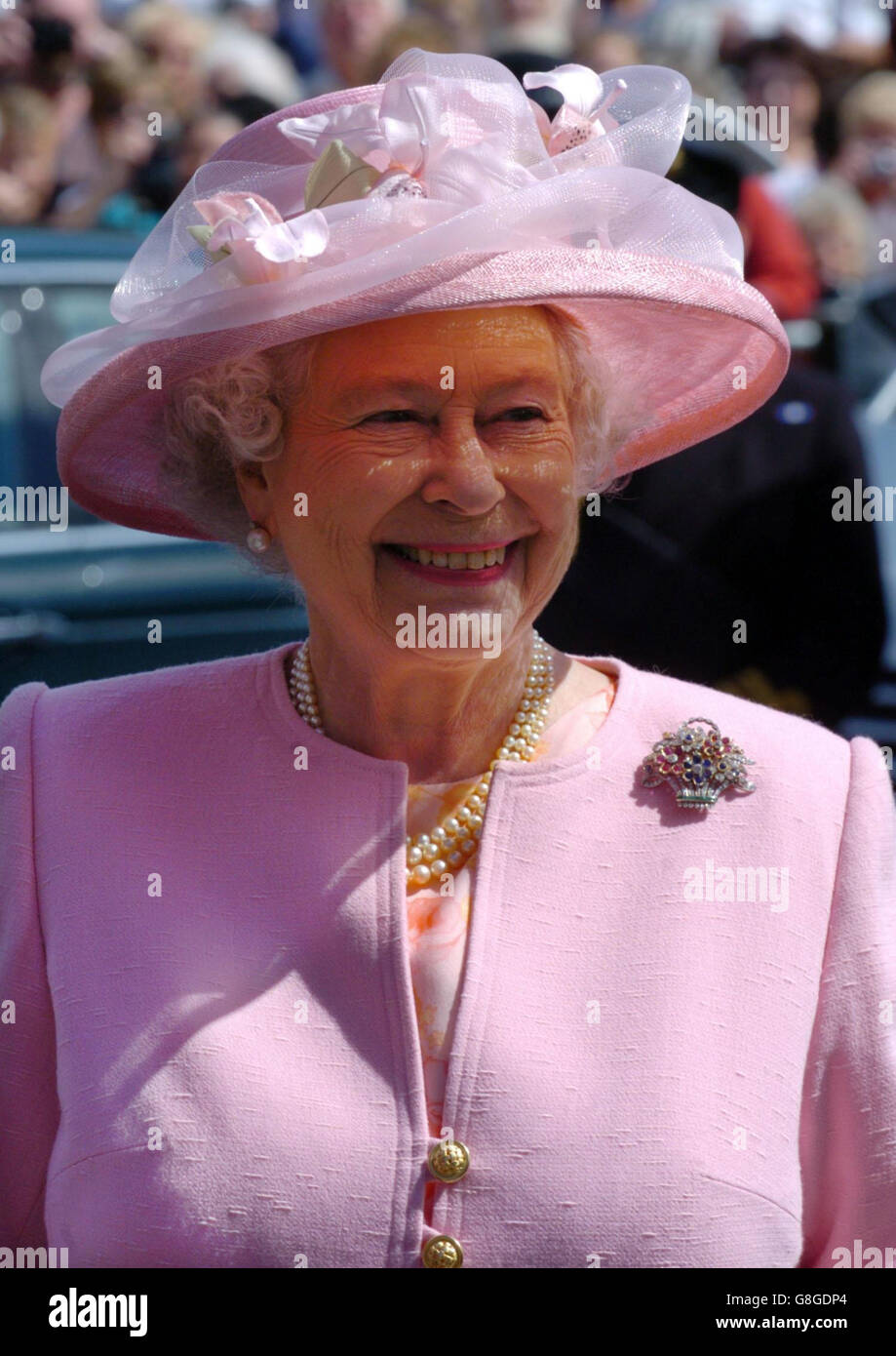 Queen Opens Two Passenger Ferry Berths Dover Ferry Terminal Stock