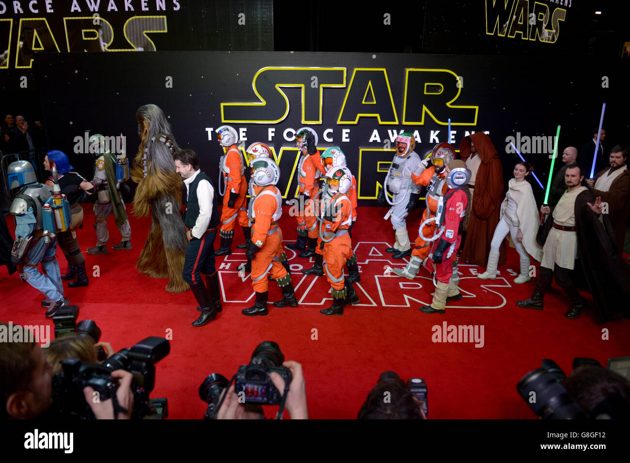Star Wars: The Force Awakens European Premiere - London Stock Photo
