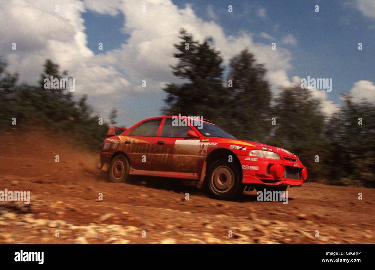 Rallying-Mitsubishi Rally Art Team Stock Photo - Alamy