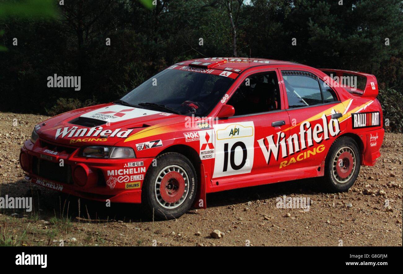 Rallying-Mitsubishi Rally Art Team Stock Photo - Alamy