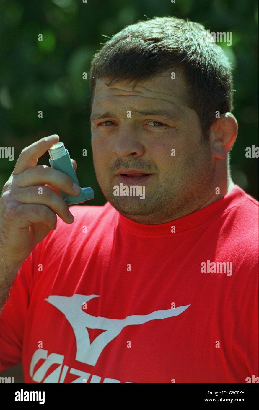 Rugby Union Player Beats Asthma Stock Photo - Alamy