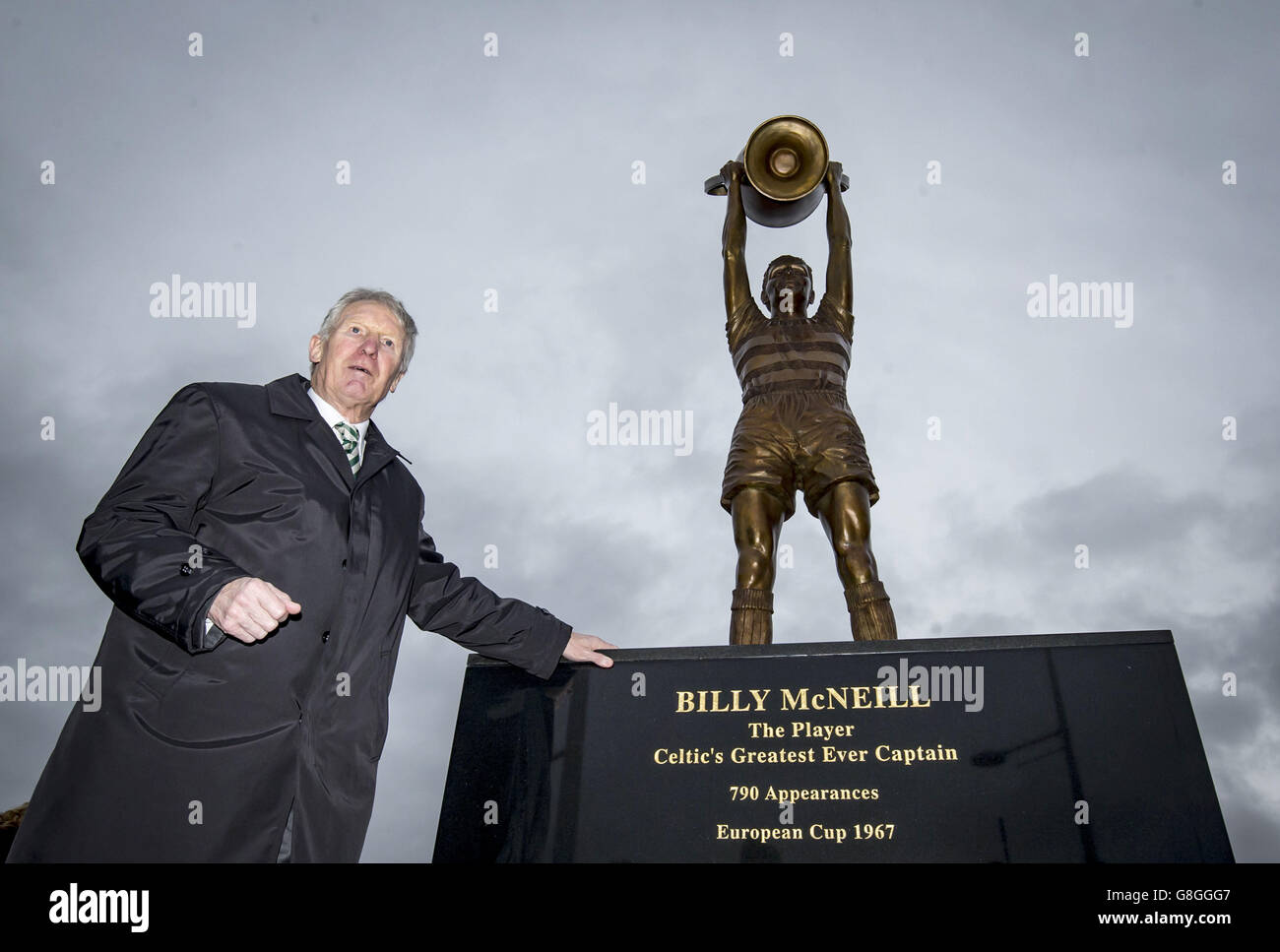 Celtic's European Cup winning captain Billy McNeill unveil his statue