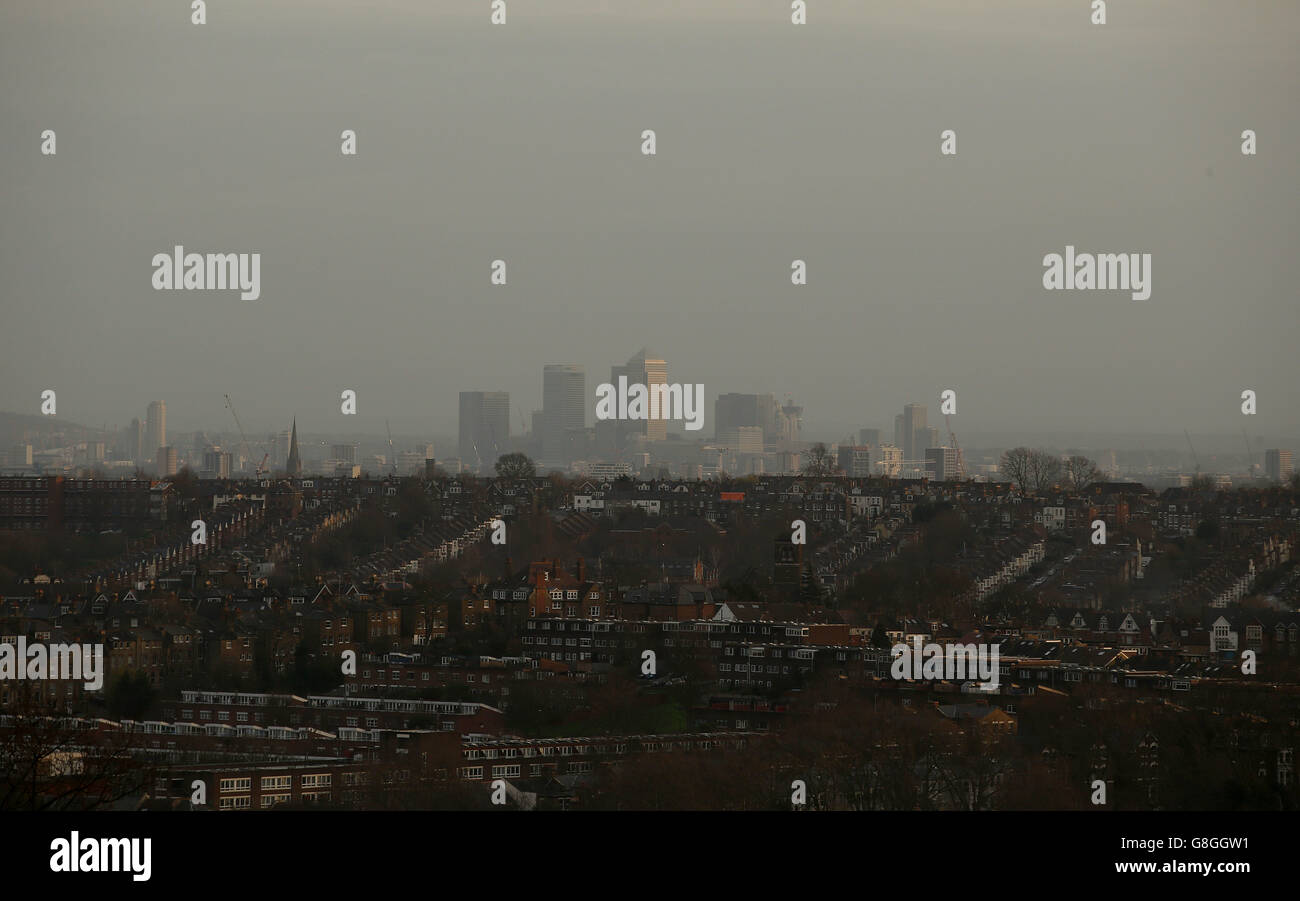 Alexandra Palace View Canary Wharf High Resolution Stock Photography ...