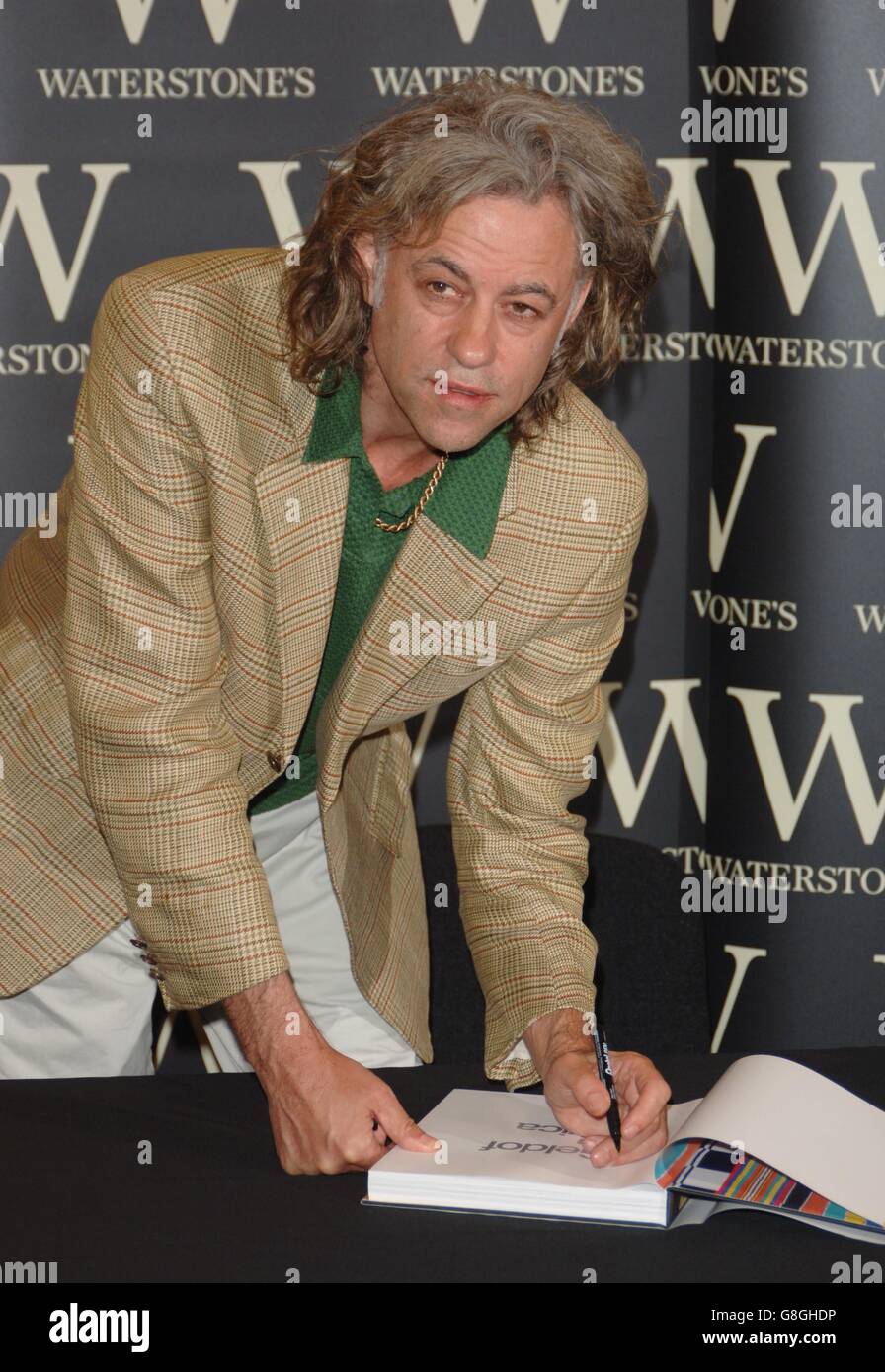 Sir Bob Geldof - Geldof In Africa Signing - Waterstones bookstore