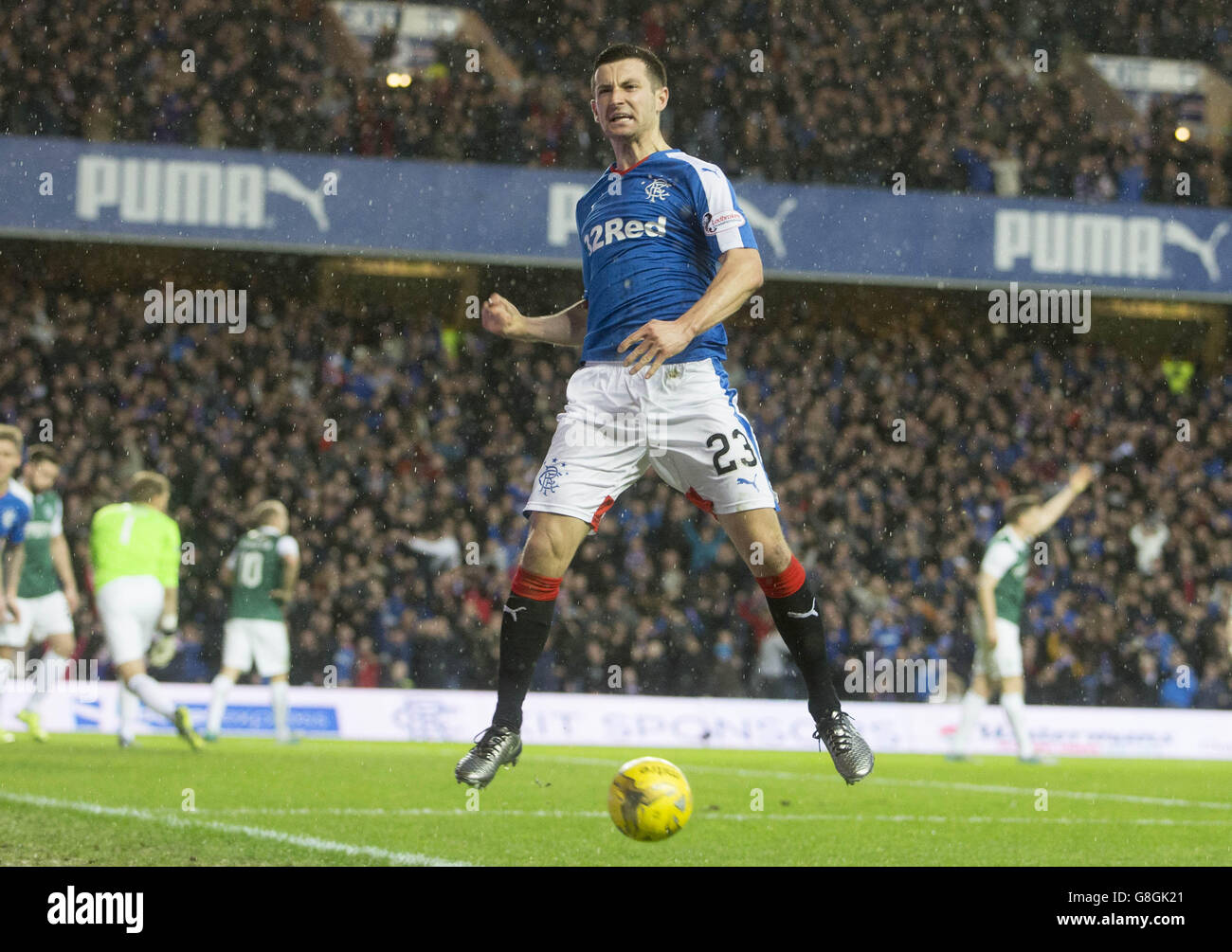 Jason Scotland Rangers Rangers' Jason Holt celebrates scoring his side's first goal of the ...