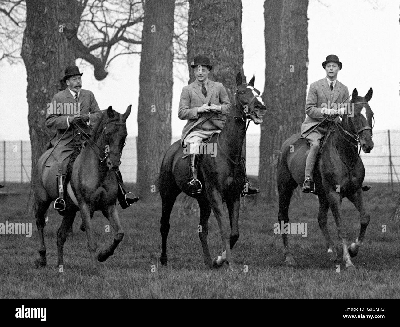King George V - Riding Stock Photo