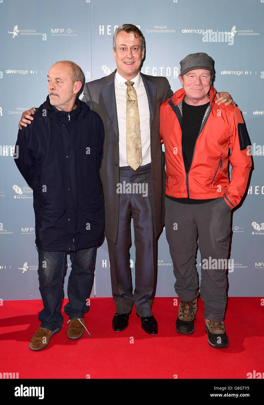 (Left to right) Keith Allen, Stephen Tompkinson and Peter Mullan