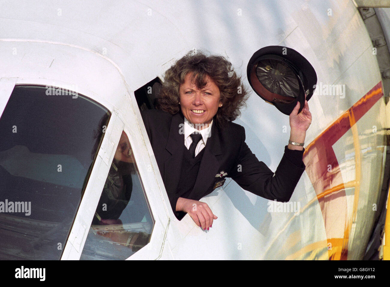 Barbara Harmer, 39, from Bognor Regis, flew into the record books when she  became the first woman to operate a Concorde Stock Photo - Alamy