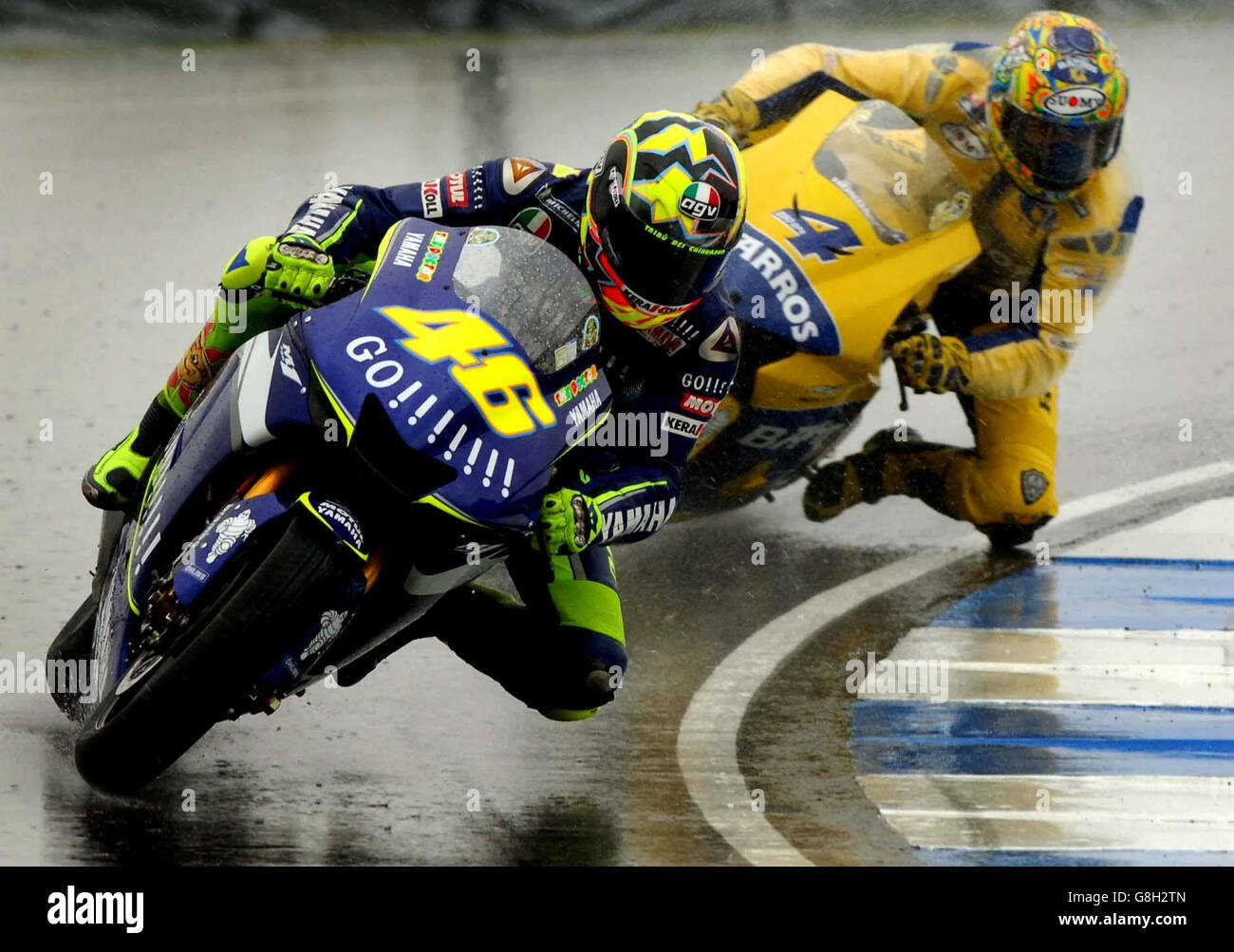 Motorcycling - British Grand Prix - Moto GP - Race - Donnington Park Stock Photo