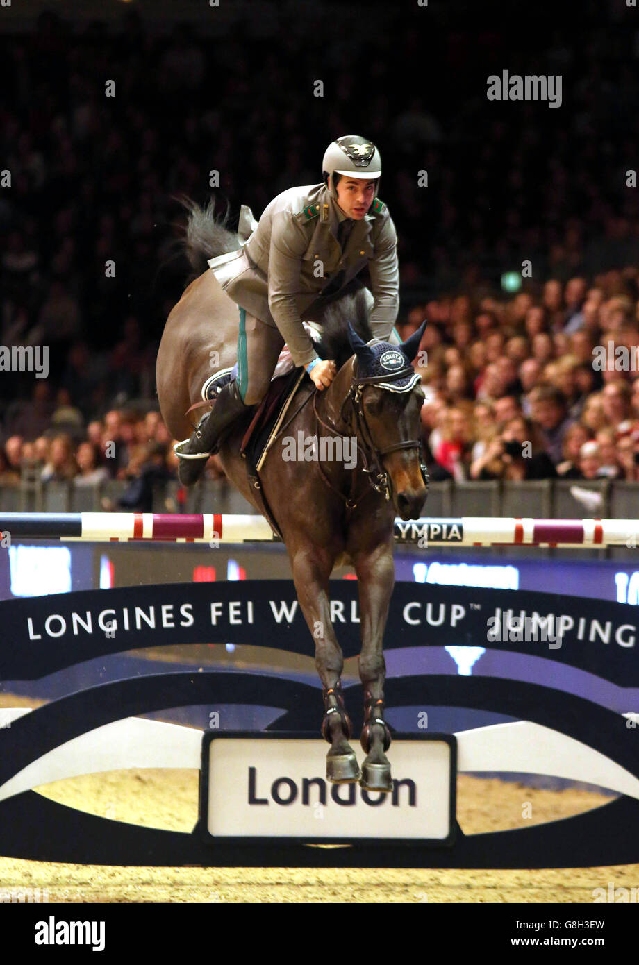 Italy s Emanuele Gaudiano riding Admara wins the Longines FEI