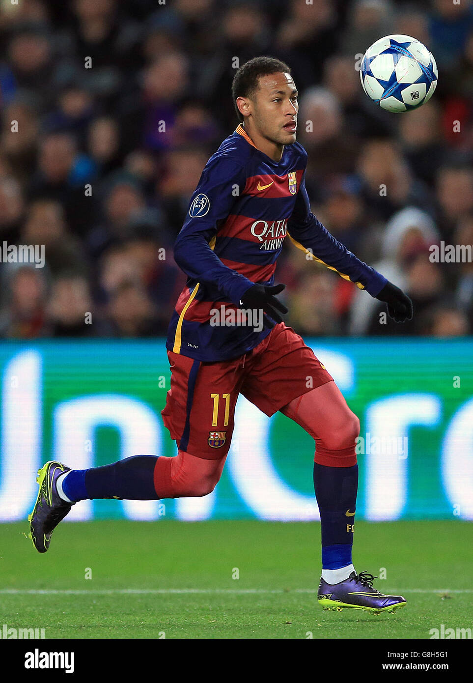 Barcelona v Roma - UEFA Champions League - Group E - Camp Nou. Barcelona's Neymar Junior Stock Photo