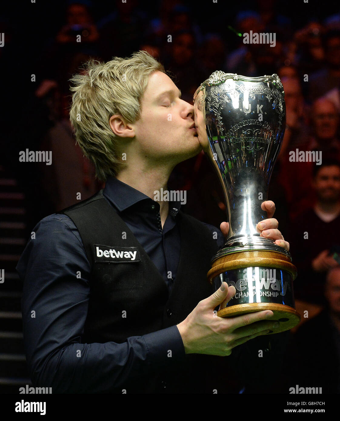 Betway UK Snooker Championship - Day Twelve - York Barbican Stock Photo