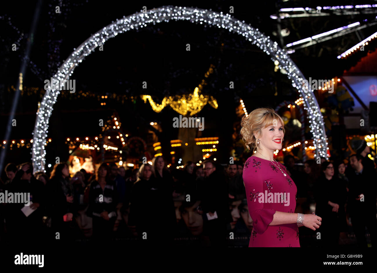 Emerald Fennell attending the premiere of the Danish Girl at the Odeon Cinema, Leicester Square, London. PRESS ASSOCIATION Photo. Picture date: Tuesday December 8, 2015. See PA story SHOWBIZ Redmayne. Photo credit should read: Yui Mok/PA Wire Stock Photo