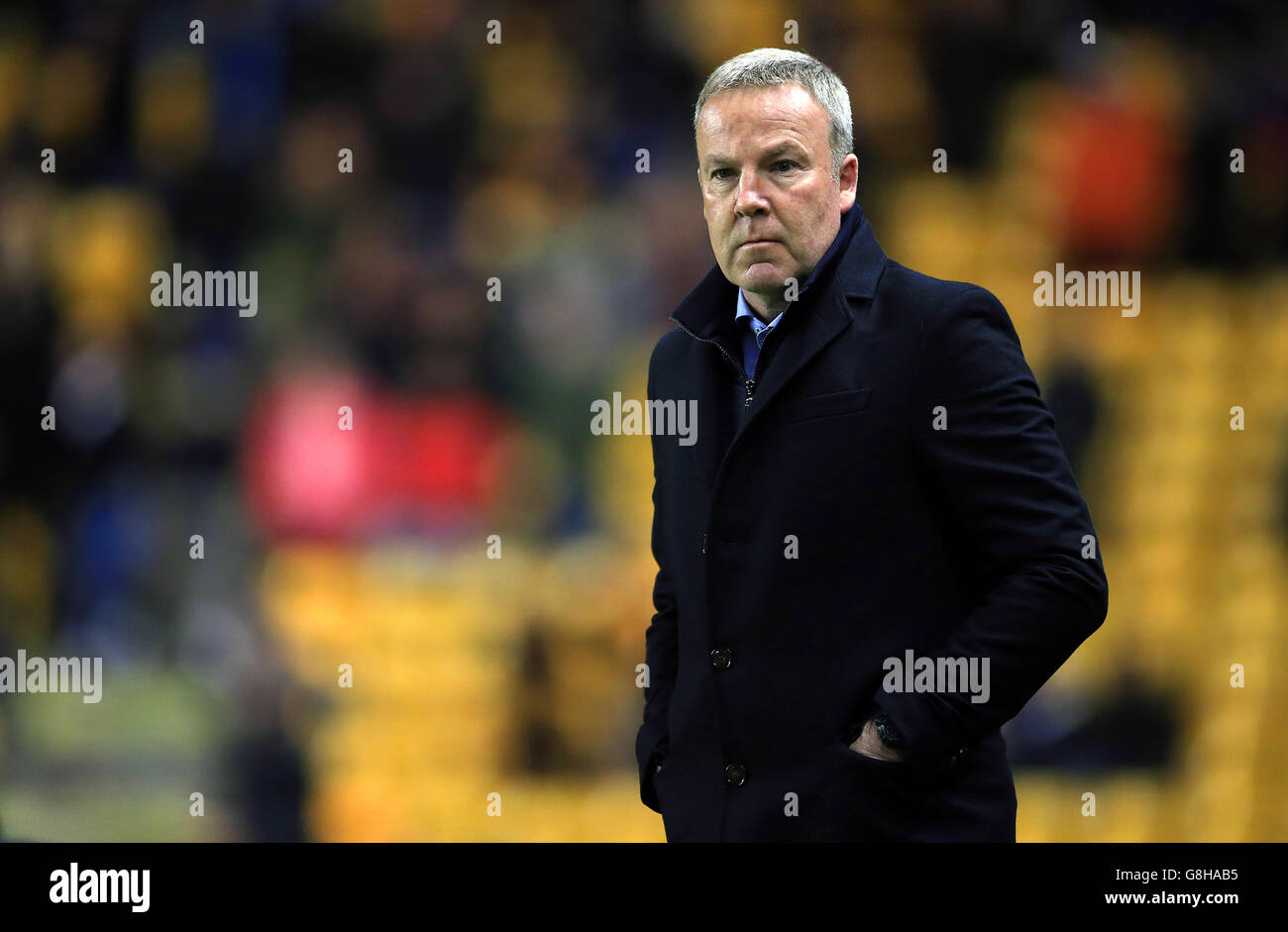 Wolverhampton Wanderers manager Kenny Jackett during the Sky Bet Championship match at Molineux, Wolverhampton. Stock Photo