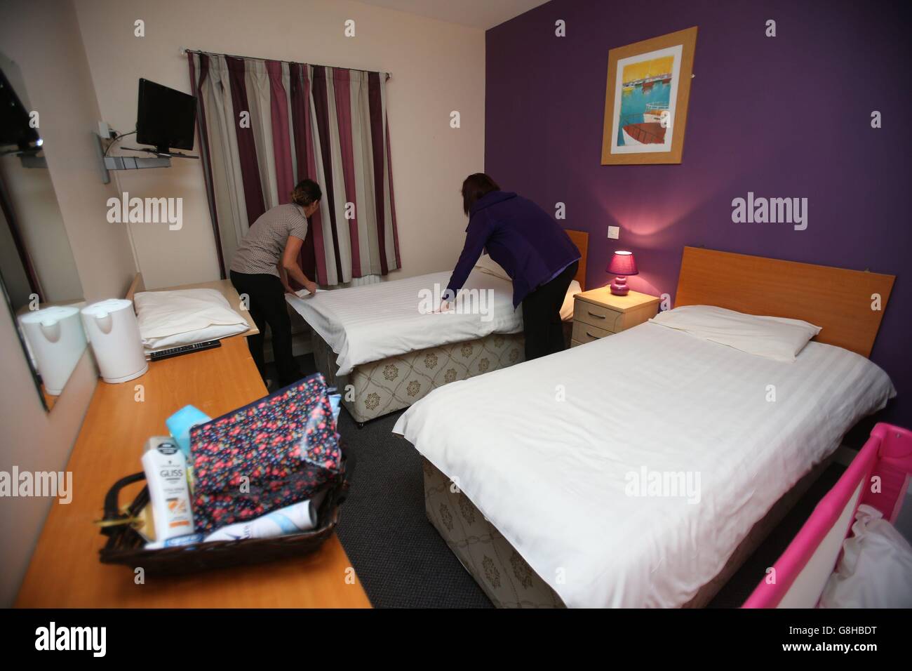 Final preparations are made in a centre at an undisclosed location in Belfast which will