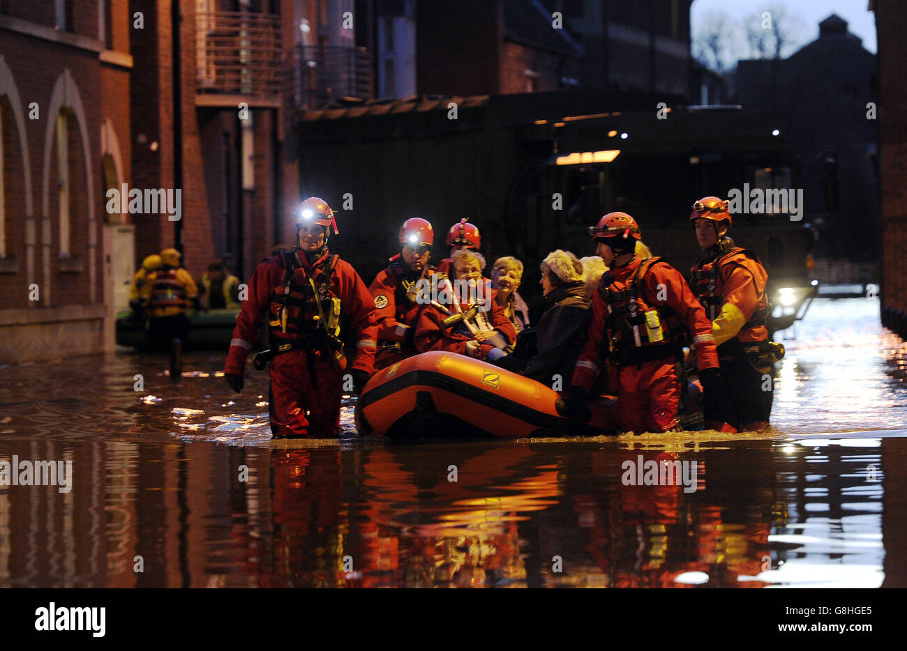 Flooding in York Stock Photo