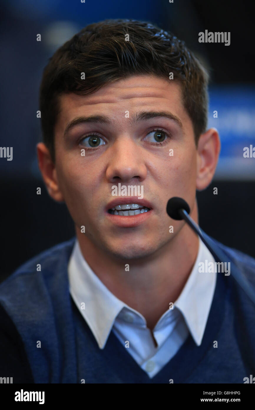Anthony Joshua v Dillian Whyte Press Conference Four Seasons Hotel Stock Photo Alamy