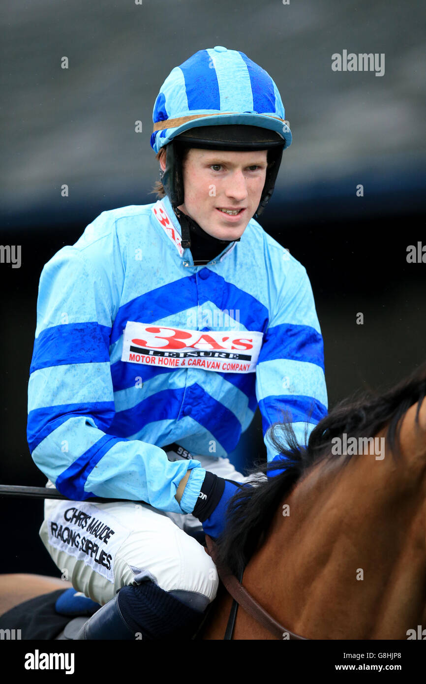 Leicester Races. Kieron Edgar, jockey Stock Photo Alamy