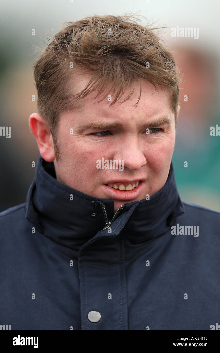 Leicester Races. Alan O'Keeffe, assistant trainer Stock Photo