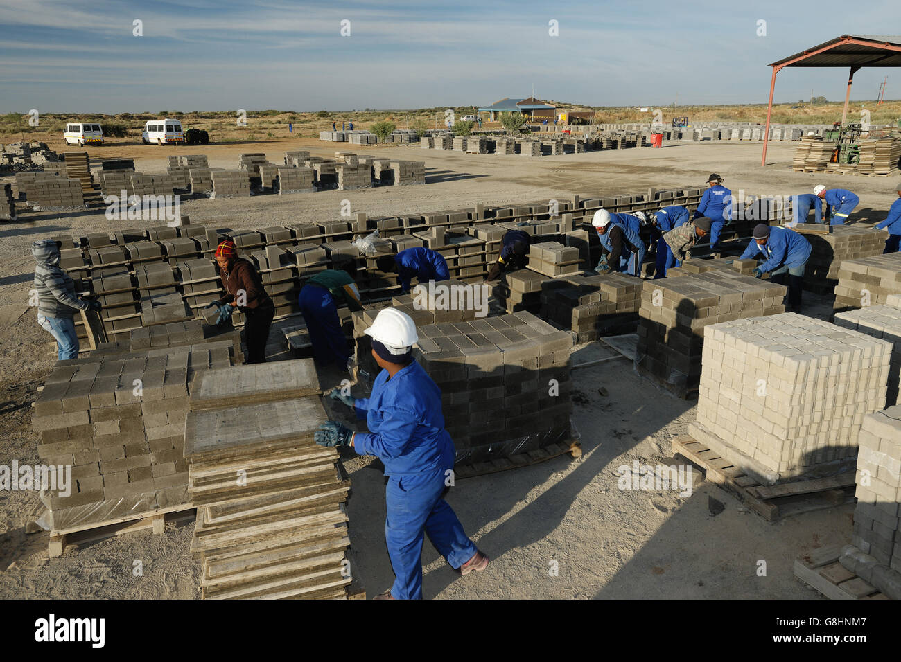 South African Social and Economic Upliftmentment Programme, Low cost housing. Stock Photo