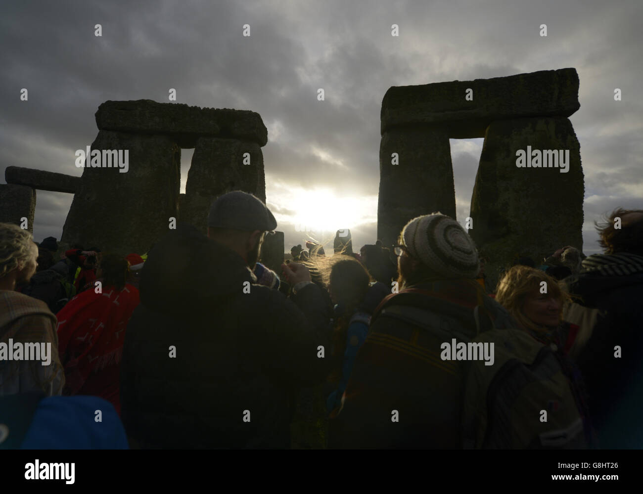 Winter Solstice at Stonehenge Stock Photo Alamy