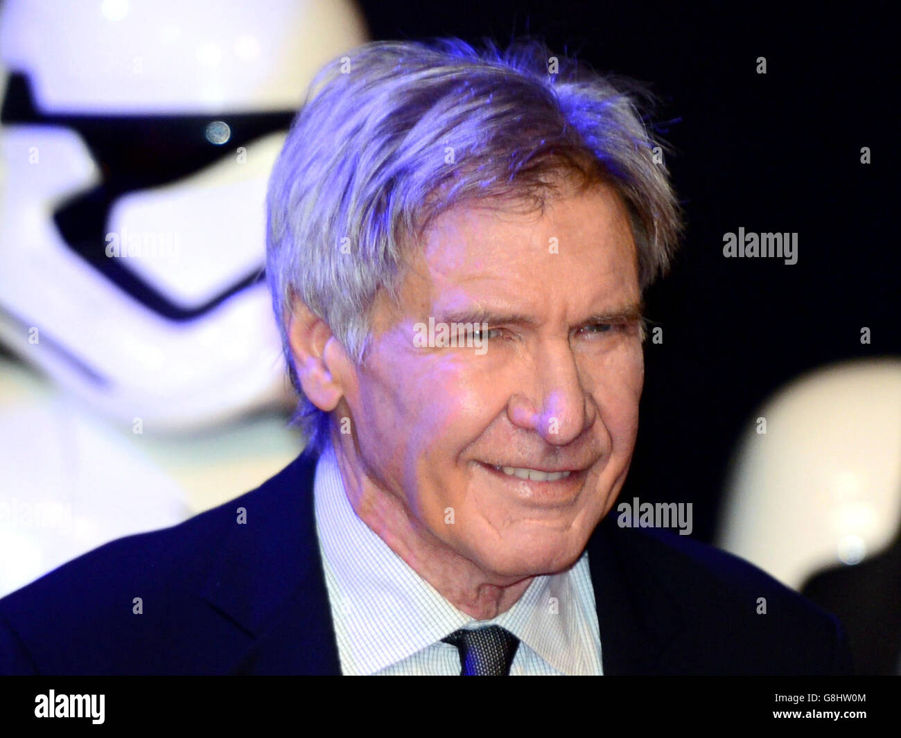 Star Wars: The Force Awakens European Premiere - London. Harrison Ford attending the Star Wars: The Force Awakens European Premiere held in Leicester Square, London. Stock Photo