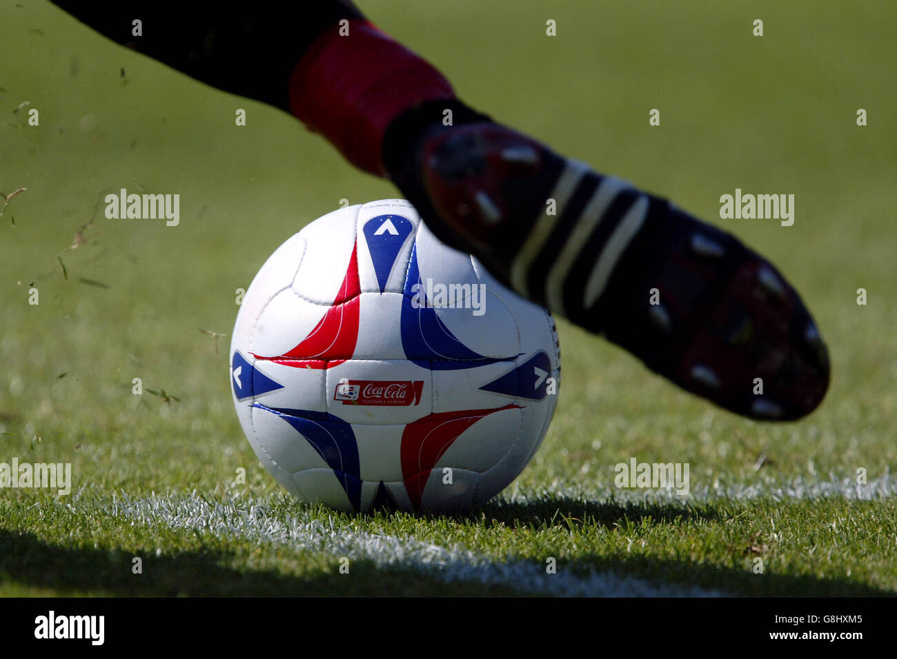Soccer - Friendly - Doncaster Rovers v Peterborough United - Earth Stadium. Mitre football league ball Stock Photo