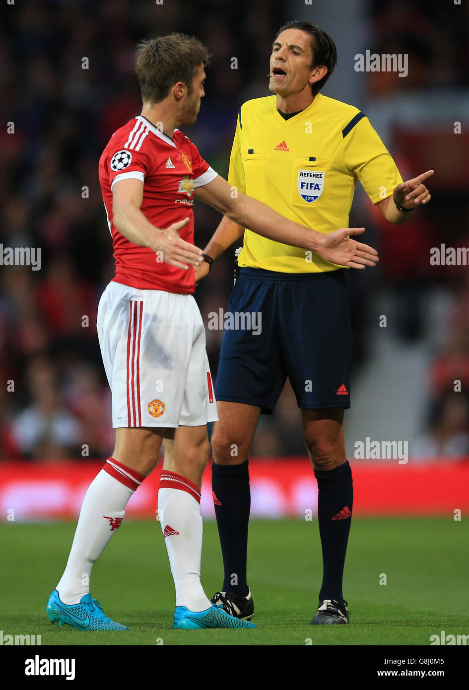 Soccer - UEFA Champions League - Qualifying - Play-off - Manchester United v Club Brugge - Old Trafford Stock Photo