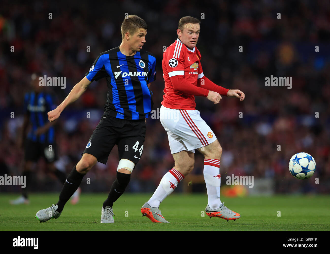 Soccer - UEFA Champions League - Qualifying - Play-off - Manchester United v Club Brugge - Old Trafford Stock Photo