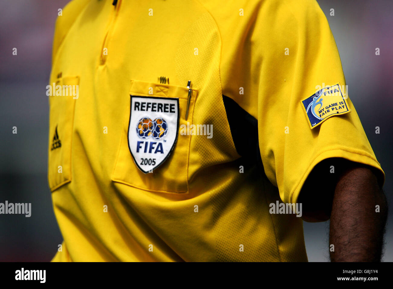 Referee Shirt with collar and whistle Stock Vector Image & Art - Alamy