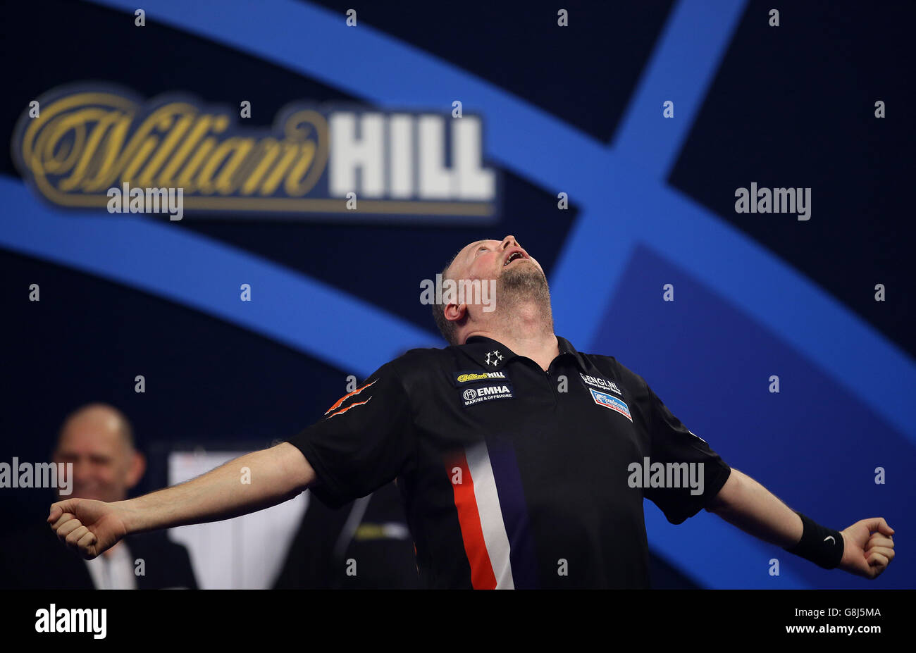 Raymond Van Barneveld Celebrates Winning Against Michael Smith In The