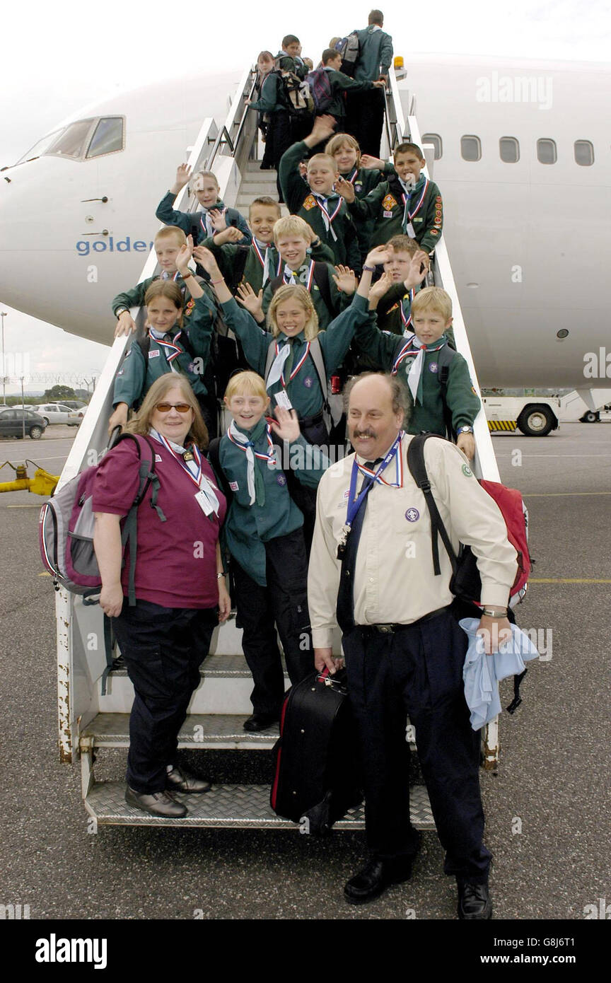 Lottery Winners Cub Holiday - Exeter International Airport Stock Photo