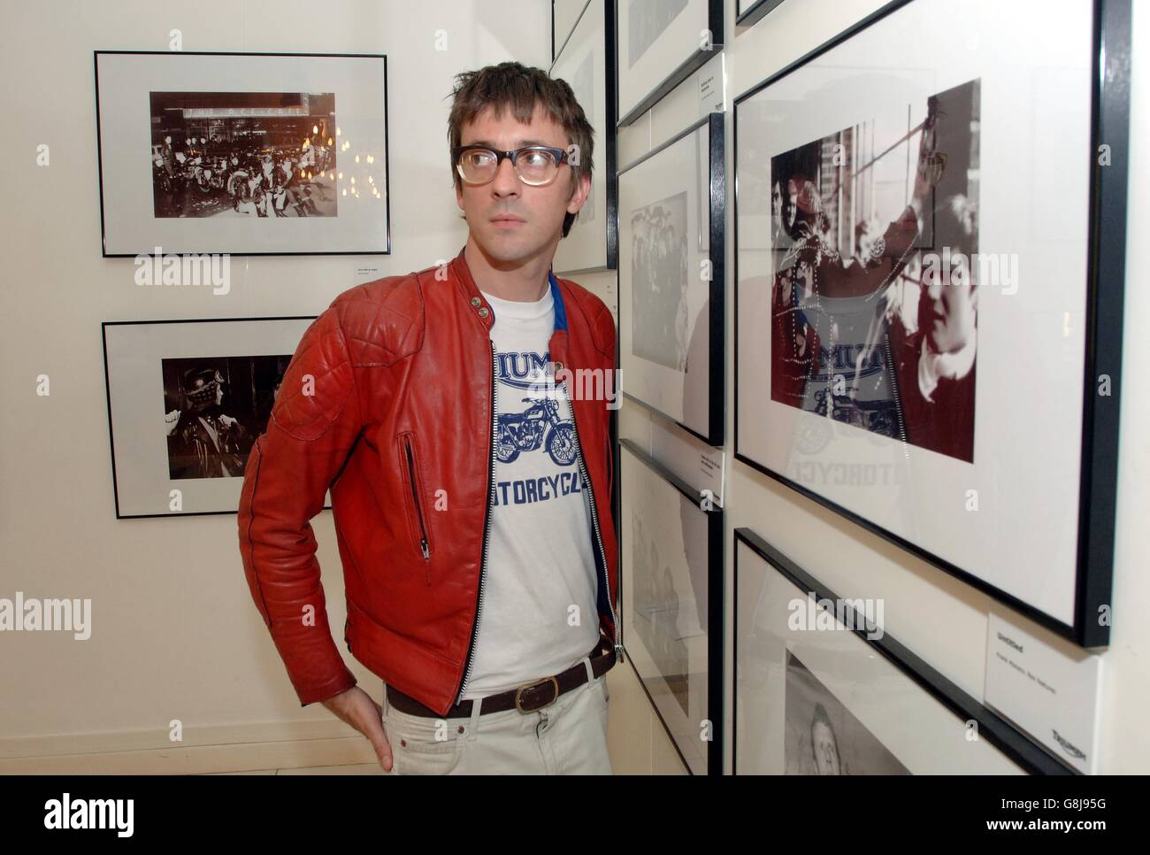 Rockers & Racers photography exhibition Launch - Ace Cafe Stock Photo ...