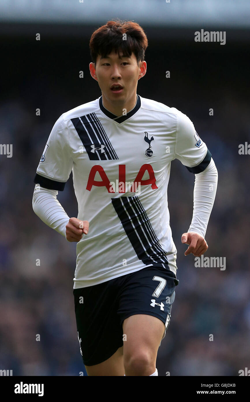 Tottenham Hotspur's Son Heung-Min during the Barclays Premier League match at White Hart Lane, London. PRESS ASSOCIATION Photo. Picture date: Saturday January 16, 2016. See PA story SOCCER Tottenham. Photo credit should read: Adam Davy/PA Wire. Stock Photo