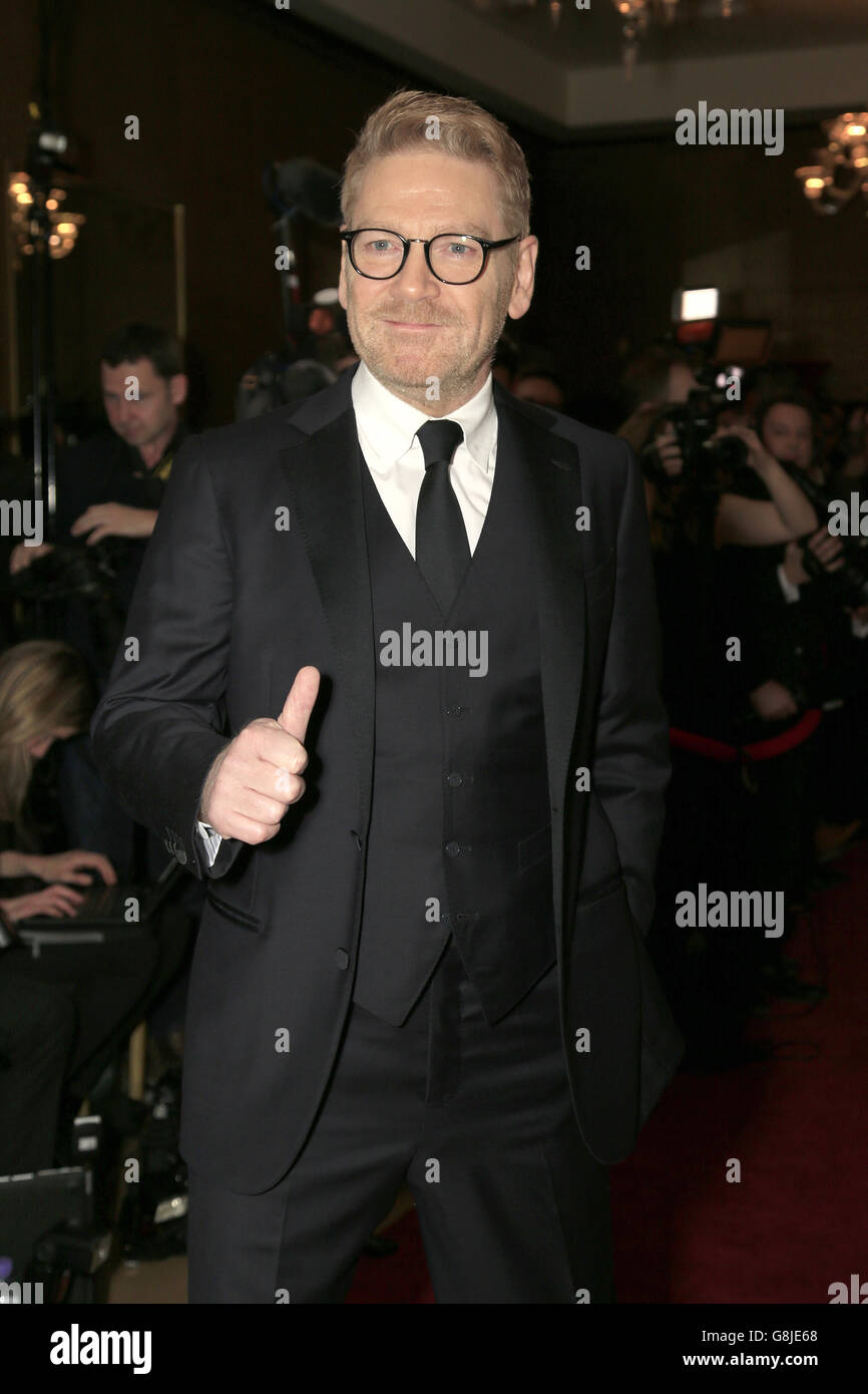 Sir Kenneth Branagh attending the London Critics' Circle Film Awards at the May Fair Hotel, Central London. PRESS ASSOCIATION Photo. Picture date: Sunday 17th January, 2016. See PA story SHOWBIZ Critics. Photo credit should read: Jonathan Brady/PA Wire. Stock Photo