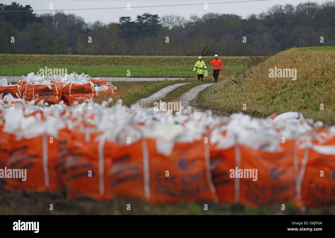 Emergency services attend the River Douglas in Croston, Lancashire