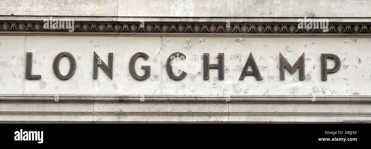 A shop sign for longchamp in central london hi res stock photography and images Alamy