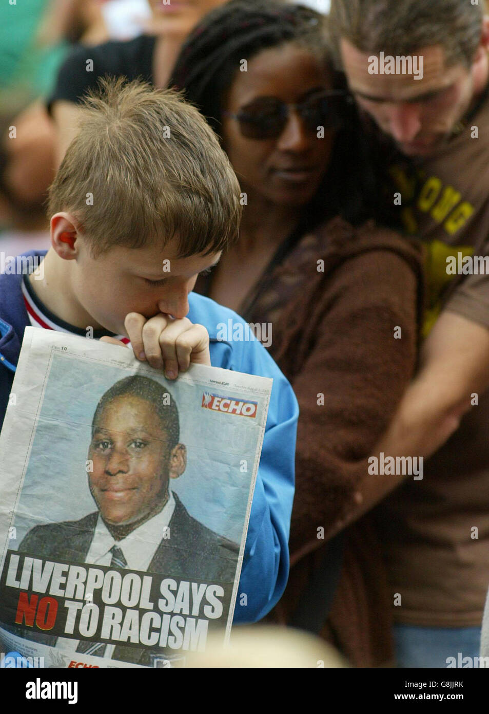 Murder - Andrew Walker - Vigil - Liverpool Stock Photo