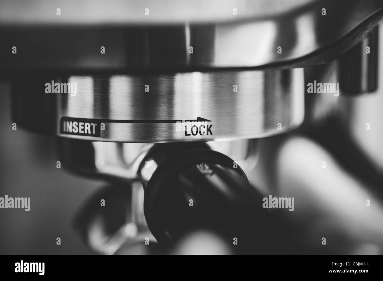 Black and White Coffee Making Stock Photo Alamy