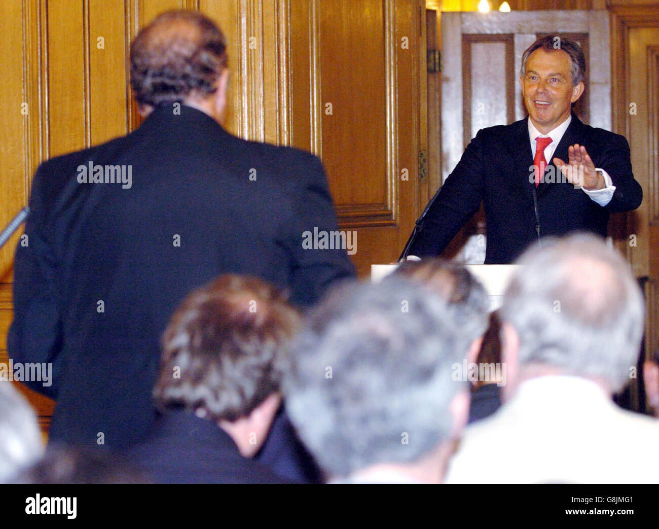 Tony Blair Press Conference Stock Photo - Alamy