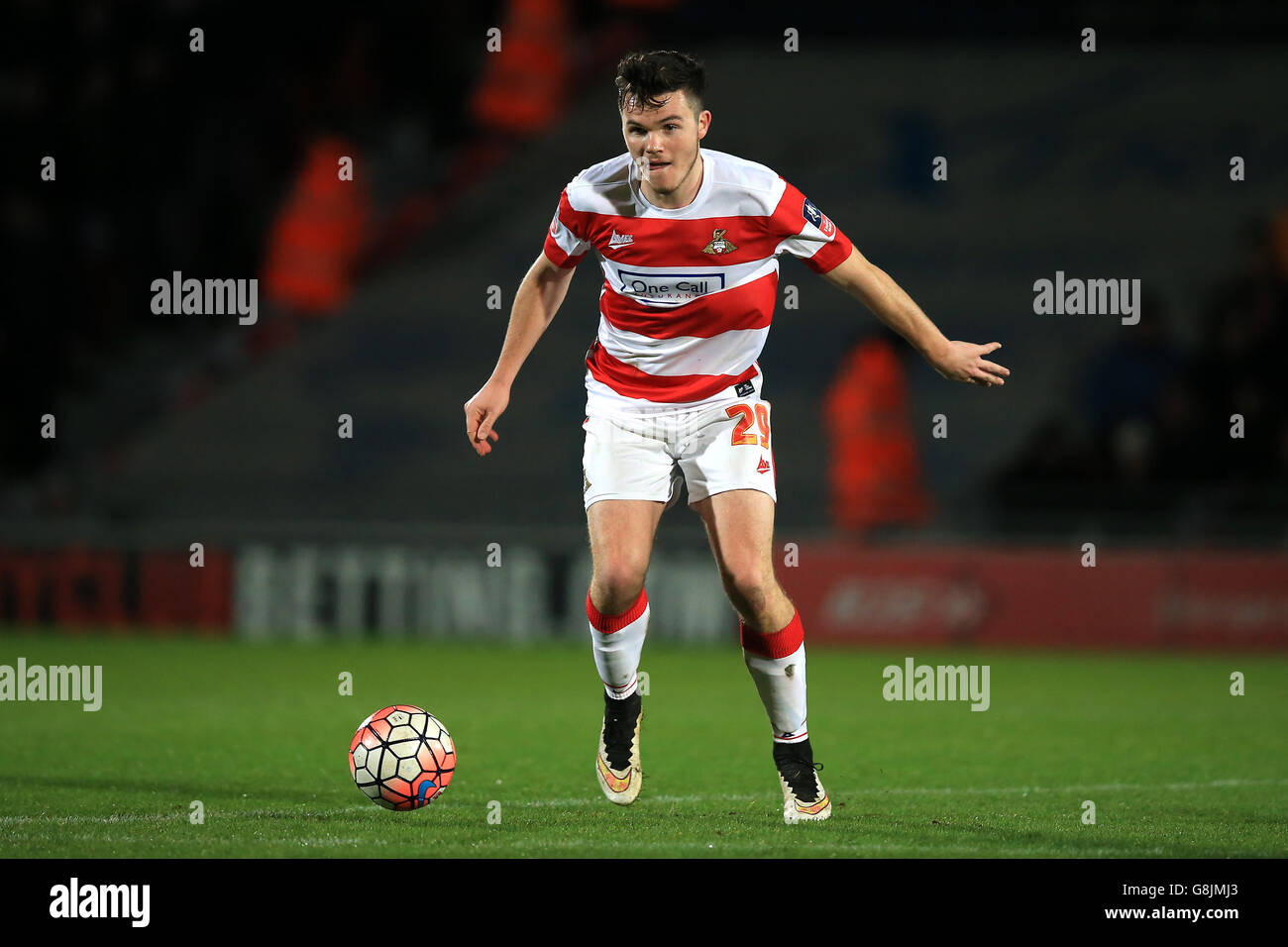 Doncaster Rovers v Stoke City - Emirates FA Cup - Third Round - Keepmoat Stadium. Harry Middleton, Doncaster Rovers Stock Photo