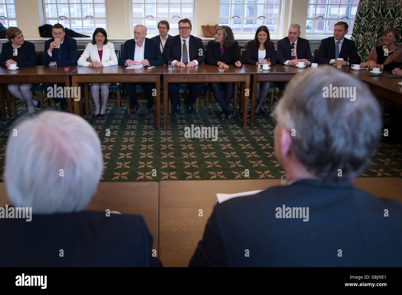 The Labour Cabinet At Their First Meeting Since The Reshuffle