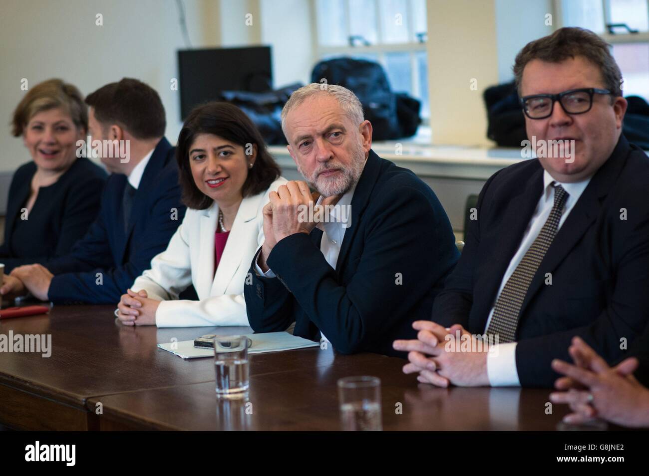 The Labour Cabinet At Their First Meeting Since The Reshuffle